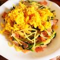 komugiko4's cooksnap of when they made 菜の花toふわふわ卵no和風パスタ.