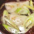 トコタン's cooksnap of when they made あったか生姜と鶏ガラの餃子スープ.