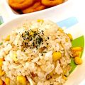 ☆ドーラママ☆'s cooksnap of when they made 余りご飯で簡単！じゃこバターコーンピラフ.