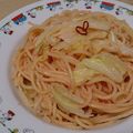 Ocean_ray's cooksnap of when they made 明太子とキャベツの和風パスタ.