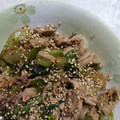 ☆yuuyu☆'s cooksnap of when they made 豚肉と油揚げのレタス味噌炒め.