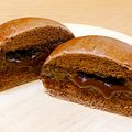 момо☆'s cooksnap of when they made もっちり♡Wチョコバナナパン♬.