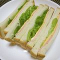 ジョングレ's cooksnap of when they made レタスたっぷりハムサンド.