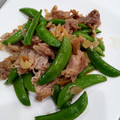 QooQooママ's cooksnap of when they made スナップエンドウと豚肉のオイスター炒め.