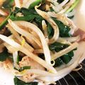 みまゆ's cooksnap of when they made モヤシとニラのスパイシーベーコン炒め♪.
