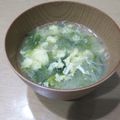 ラリー＆サラ's cooksnap of when they made 5分で完成♪水菜とたまごで簡単お味噌汁.
