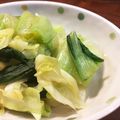 はらpen's cooksnap of when they made キャベツとチンゲン菜のポン酢お浸し.