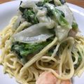 miwaco1207's cooksnap of when they made 菜の花と海老のソイクリームパスタ.