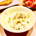 bonbonnier's cooksnap of when they made 超簡単！おつまみ　豆腐とねぎの塩ごま和え.