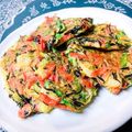 ☆３匹の子ぶた☆'s cooksnap of when they made *ネギの卵焼き☆お好み焼き風*.