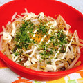 yukiring04's cooksnap of when they made お好み焼き風もやしの巣ごもり卵.