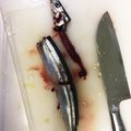 LuckyBerry's cooksnap of when they made サンマの内臓の取り方.
