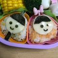 ももちびママ's cooksnap of when they made キャラ弁♪カップde簡単♡ひな祭りお弁当.