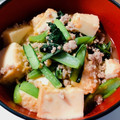ayapanda17's cooksnap of when they made 厚揚げと小松菜のそぼろ炒め.