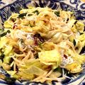 jununu's cooksnap of when they made 簡単⭐しらすとキャベツのペペロンチーノ.