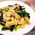 かとぱ's cooksnap of when they made 豚こま肉とほうれん草の炒め物.