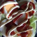 クックC2GECR☆'s cooksnap of when they made オープンサンド☆ケチャマヨゆで卵☆.