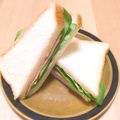ステルトミチル's cooksnap of when they made 我が家のハムとサラダ菜のサンドイッチ.