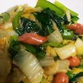 ☆マカロンmama☆'s cooksnap of when they made 白菜とウィンナーのコンソメ炒めあんかけ☆.