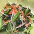 めいちママ＊'s cooksnap of when they made 小松菜ともやしのナムル　レンジで簡単.