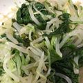 にゃんこりんご's cooksnap of when they made もやしと水菜のしゃきしゃきナムル.