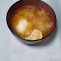 ※かもねぎ※'s cooksnap of when they made キムチと卵のお味噌汁♡.