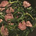 ミオミーオマンマミー's cooksnap of when they made 豚タンとほうれん草のバター醤油炒め.