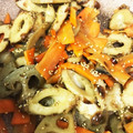 みい56's cooksnap of when they made お弁当のおかず♡レンコンとちくわの炒め煮.