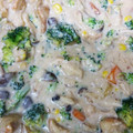 yuriakane's cooksnap of when they made しめじとむね肉の簡単オイスタークリーム煮.