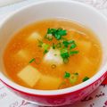 fuka6616's cooksnap of when they made 豆腐と明太子のとろ～りスープ.