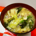 お魚キッチン's cooksnap of when they made 昭和懐かし祖母の味、鯖水煮缶と筍の味噌汁.