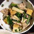 yi91's cooksnap of when they made 厚揚げ入り、豚肉とニラのシャクシャク炒め。.