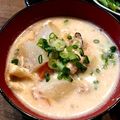 ばたみそーぱん☆'s cooksnap of when they made 塩鮭の大吟醸酒粕汁.