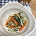 クック3IJVP1☆'s cooksnap of when they made 水菜の梅ごま生姜和え.