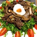 もんぴよちゃん♡'s cooksnap of when they made 牛肉と春菊のすき焼き風サラダ♪.