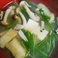 ムーミン☆ママ's cooksnap of when they made 豆腐＊油揚げ＊水菜のお味噌汁.