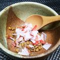 ジョングレ's cooksnap of when they made 納豆&カニカマ.