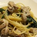 conta0602's cooksnap of when they made ＊鶏肉とほうれん草のクリームパスタ＊.