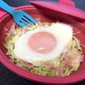 YUKIKI☆'s cooksnap of when they made キャベハム卵マヨチーズをレンジでチン♪.