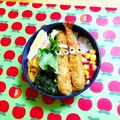 komutatata's cooksnap of when they made 運動会弁当☆海老フライ☆簡単♩キャラ弁当.