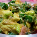 ポパイ474's cooksnap of when they made 簡単！アボカドとオクラのわさび和え.