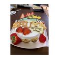 クックXPUXJB☆'s cooksnap of when they made 2歳の誕生日♬ 新幹線はやぶさのケーキ♡.