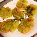 sayamama♡'s cooksnap of when they made ♡離乳食後期♡から♫えびカツ風おやき.