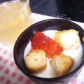 choco831's cooksnap of when they made ヨーグルトに、冷凍ドーナツ&ジャム♪.