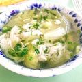 ☆糖質減らしてます☆'s cooksnap of when they made 鶏肉とレタスのうま塩スープ.