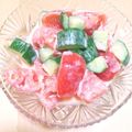 ステルトミチル's cooksnap of when they made トマトとキュウリのワインビネガーサラダ☆.