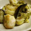 maruru-nn's cooksnap of when they made なすと海老と卵いためのチーズ焼き.
