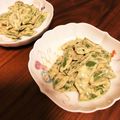 ak1ko0701's cooksnap of when they made スナップエンドウの和え物.