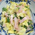kiyotana's cooksnap of when they made レンジで簡単！キャベツのマヨゴマあえ.