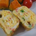 クック2RSOR0☆'s cooksnap of when they made ☆塩麹で卵焼き☆かにかま＆青ネギ入り♪.